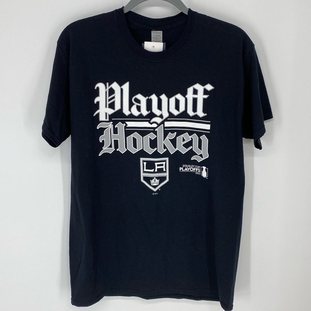 Fanatics NHL LA Kings Playoff Hockey Tee Shirt NWT Size Medium